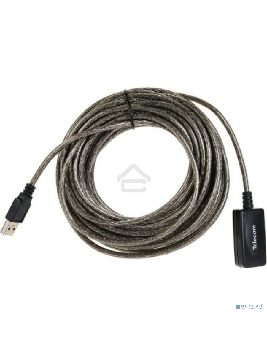 Кабель USB2.0-repeater, удлинительный активный <Am-->Af> 10м, Telecom <TUS7049-10M>