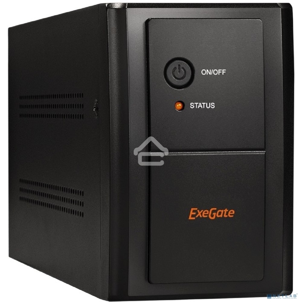 Источник бесперебойного питания ExeGate EP285488RUS SpecialPro UNB-1200.LED.AVR.C13.RJ.USB <1200VA/750W, LED, AVR, 6*IEC-C13, RJ45/11, USB, Black>