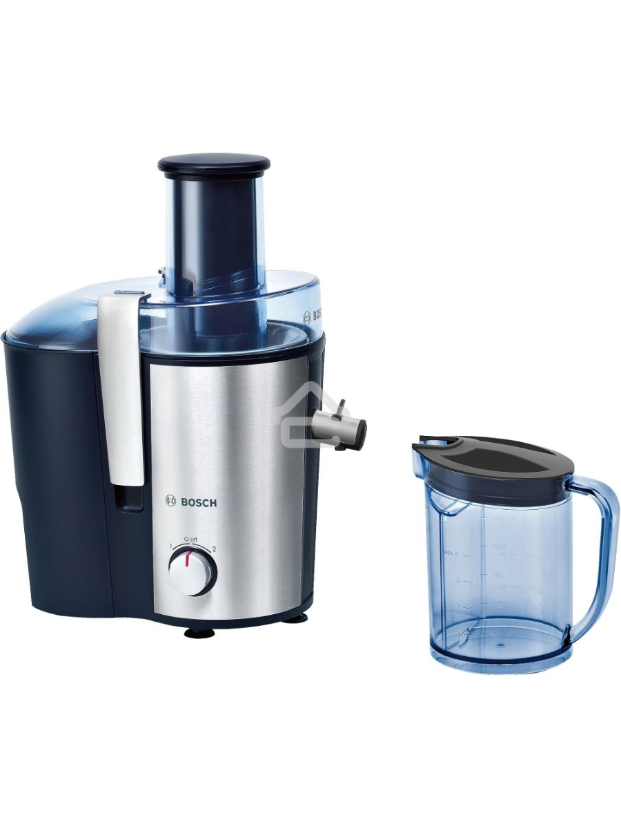Соковыжималка центробежная Bosch MES3500 700Вт рез.сок.:1250мл. серебристый/синий
