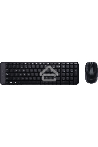 Клавиатура + мышь Logitech MK220 клав:черный мышь:черный USB беспроводная