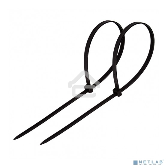 Хомут-стяжка кабельная нейлоновая PROconnect 200 x3,6 мм, черная, упаковка 100 шт.