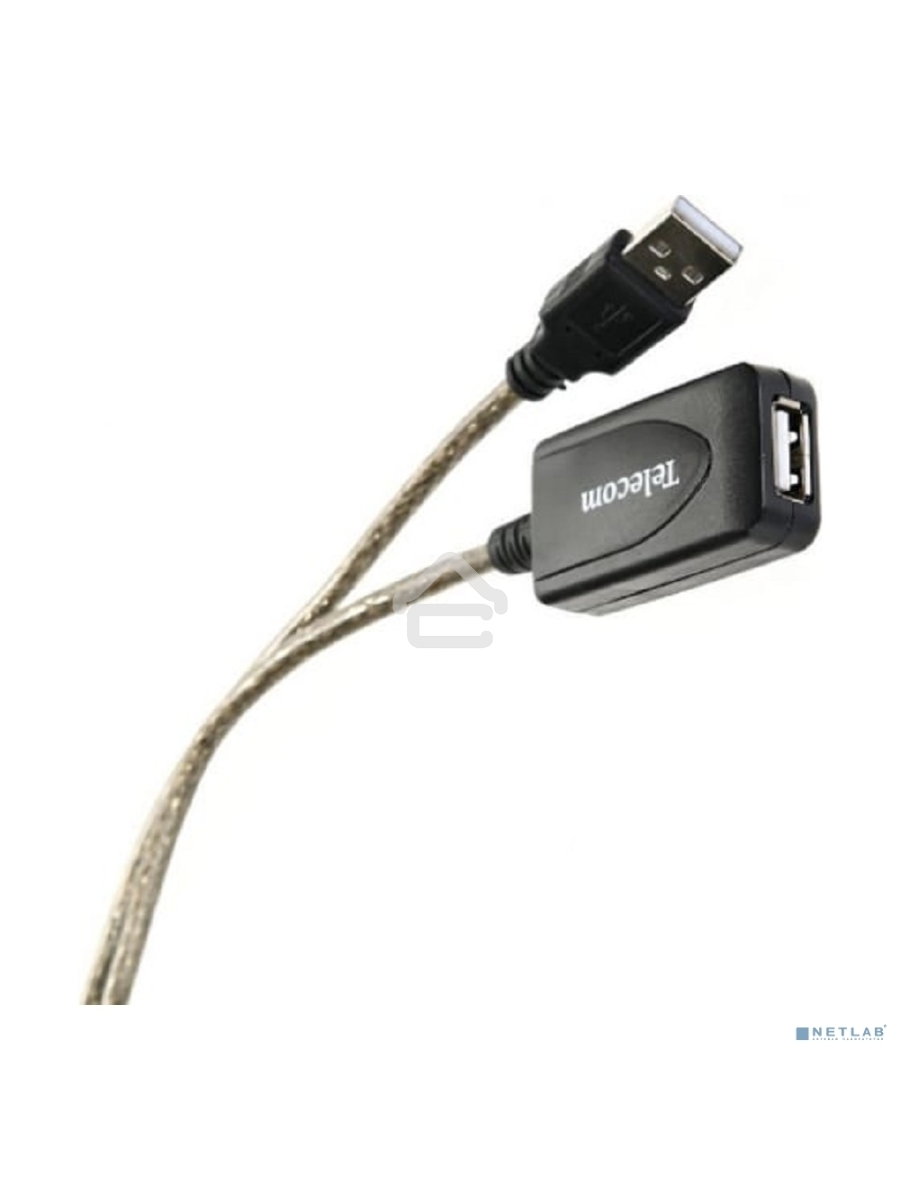 Кабель USB2.0-repeater, удлинительный активный <Am-->Af> 10м, Telecom <TUS7049-10M>