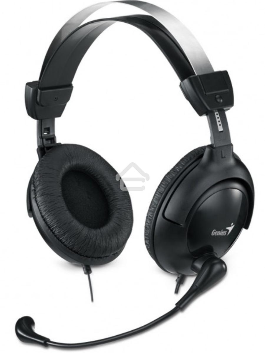 Наушники с микрофоном Genius HS-505X черный 1.5м