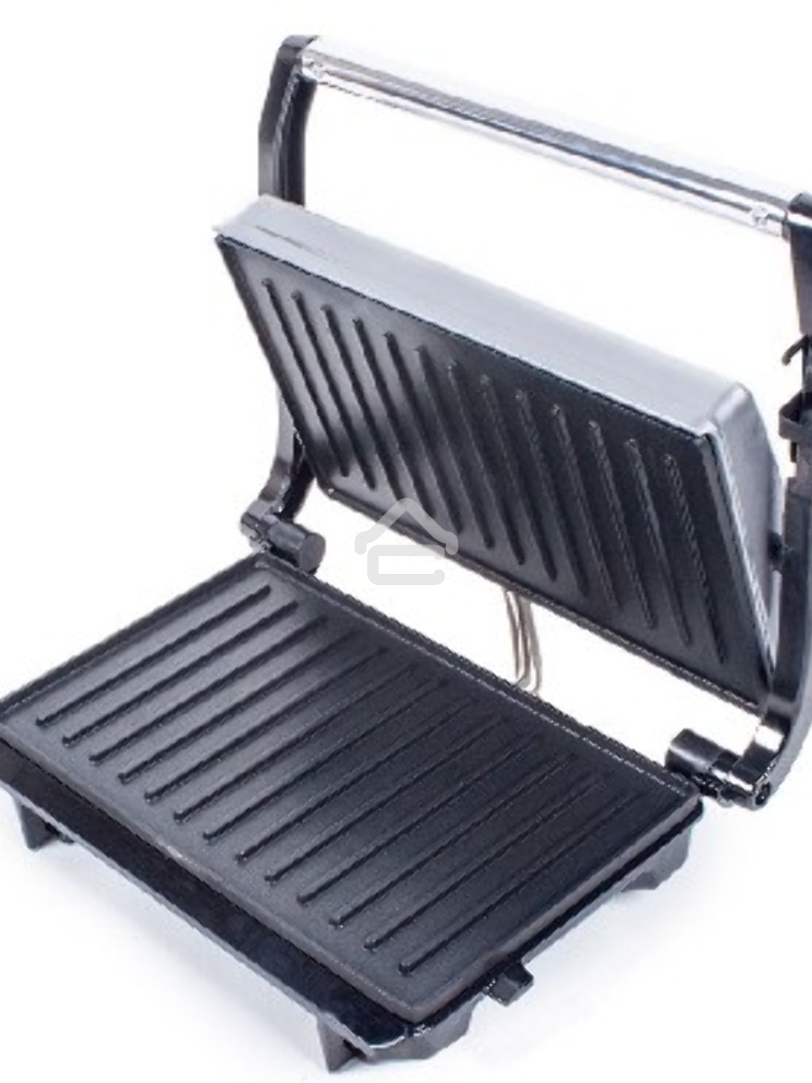 Электрогриль Endever Grillmaster 115, 1500 Вт, авто терморегулятор, антипригарное покрытие, индикатор нагрева, серебристый/черный