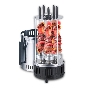 Электрошашлычница Centek CT-1460 1000Вт, Керам нагр, Рецепты, 5 шамп (310мм), вращ 12раз/мин+ колба!