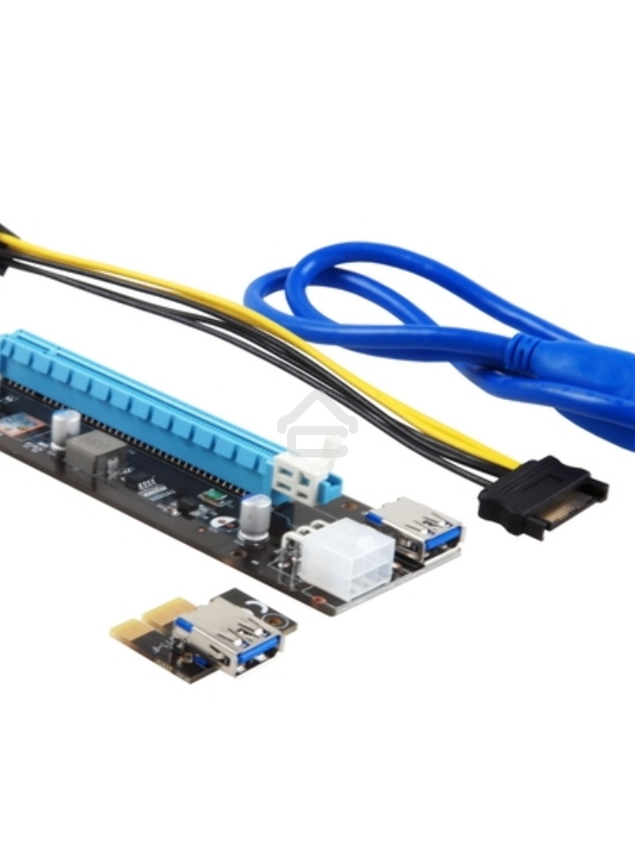 RISER CARD  MINING MAXI for GPU 250W+ , OEM {100}