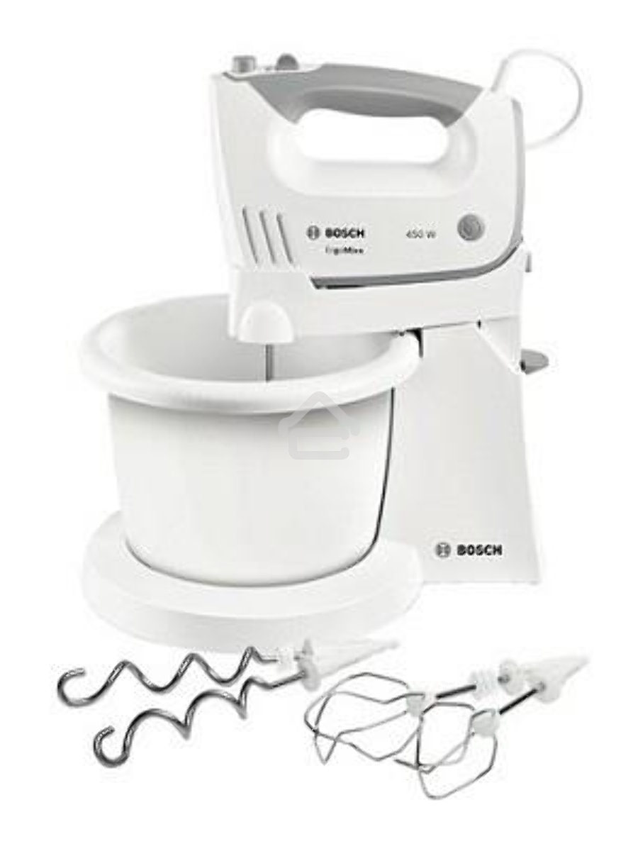 Миксер стационарный Bosch MFQ36460 450Вт белый/серый