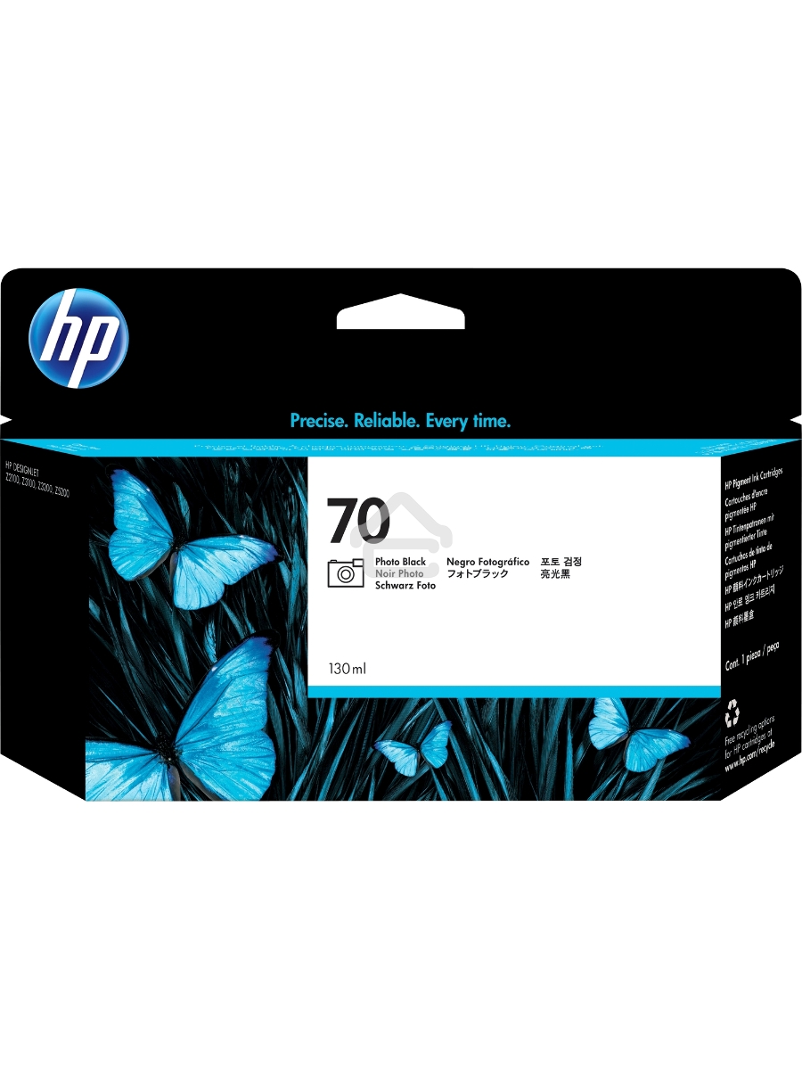 Картридж струйный HP №70 C9449A фото черный для HP DJ Z2100/Z3100 (130мл)