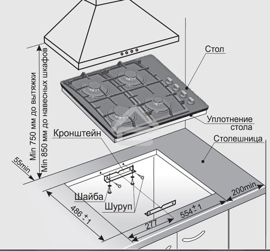 Газовая варочная поверхность Gefest СГ СВН 2230 К3