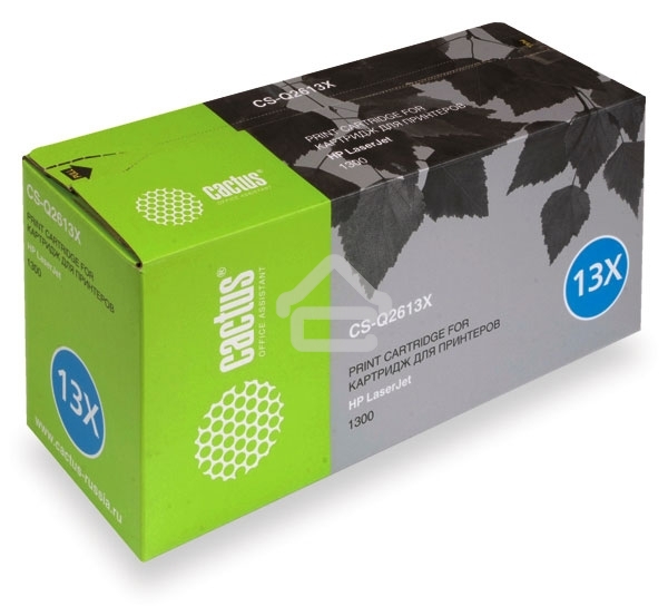 Картридж лазерный Cactus CS-Q2613X черный (4000 стр.) для HP 1300/1300N