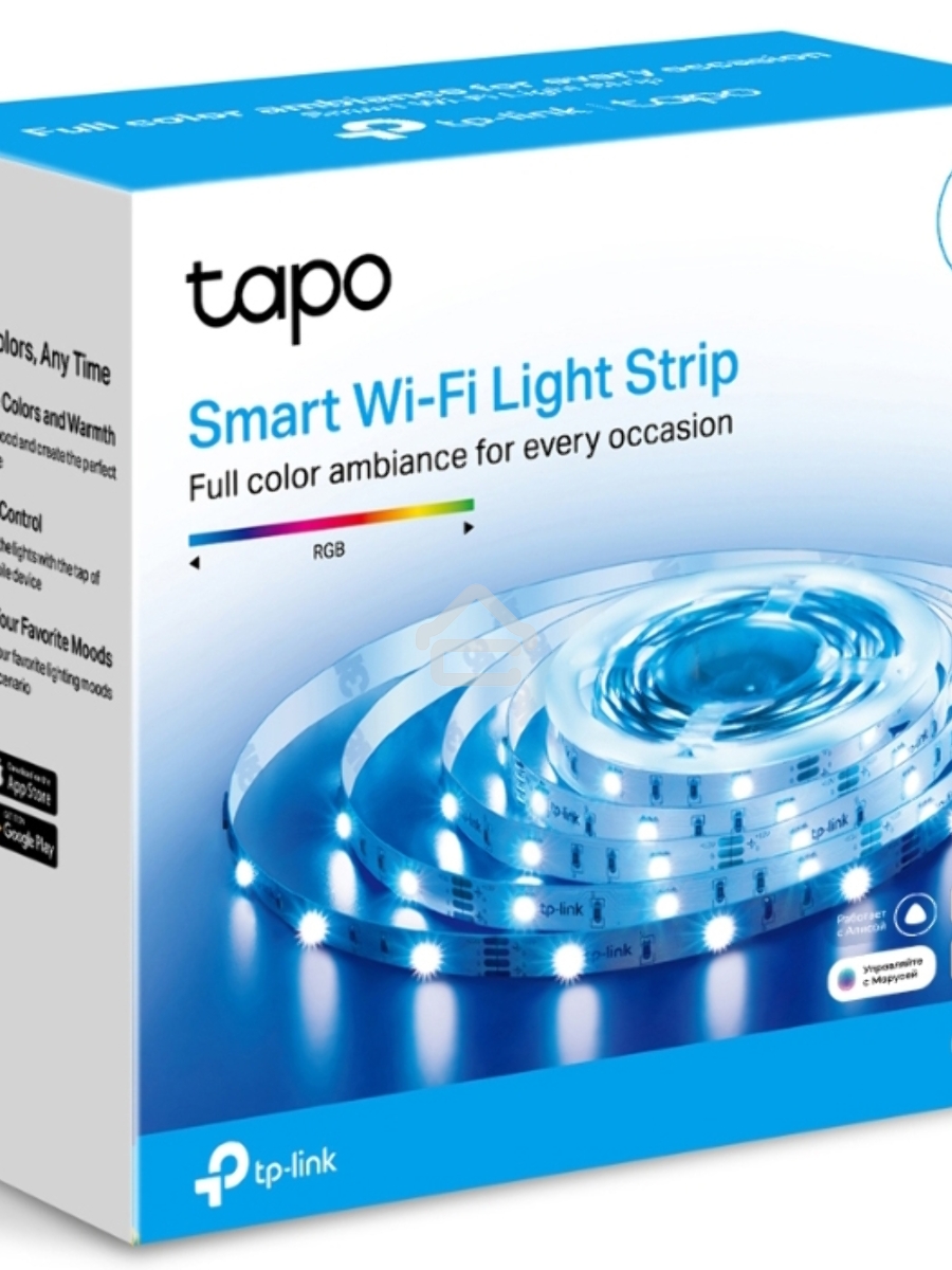 Лента светодиодная умная Wi-Fi Tapo Smart Light Strip 5m, cut to size every 10cm, one adapter, one controller