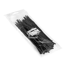 Стяжка (хомут) нейлоновая ExeGate EX293134RUS CV66-350x7.5B (нейлон 6.6, 350x7.5 мм, неоткрывающаяся, halogen free, -40°C - +85°C, черная, 100 шт)