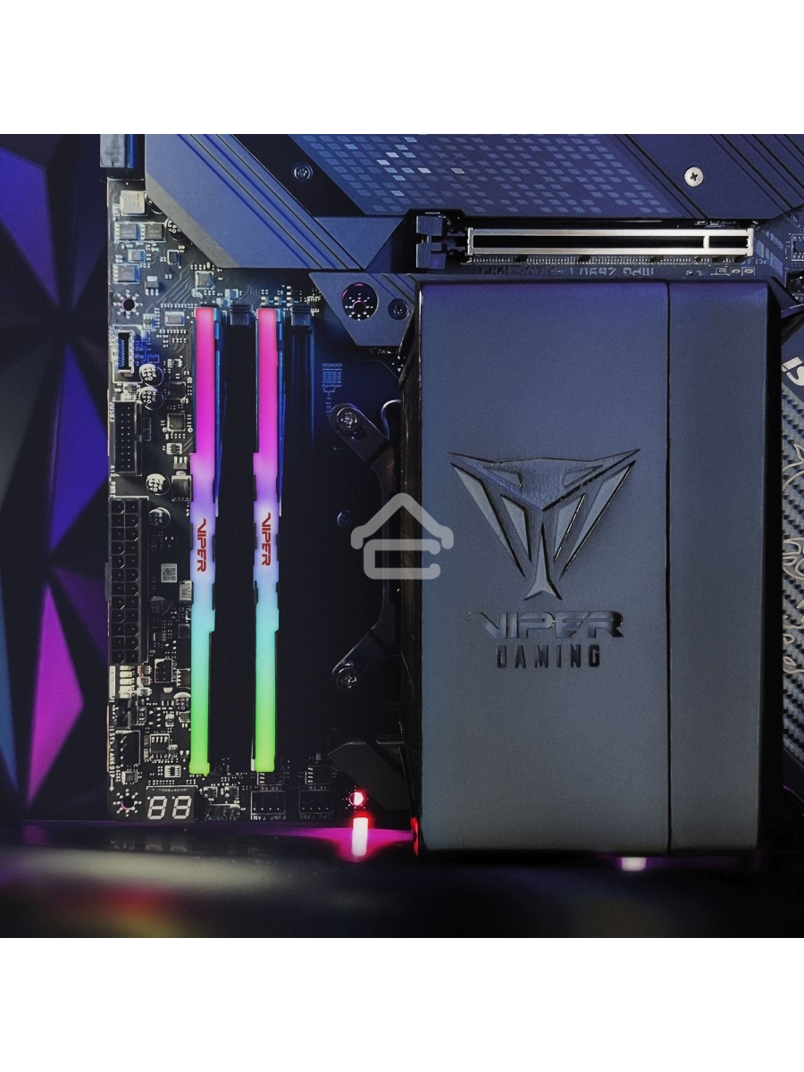 Оперативная память Patriot Viper Venom, DDR5, 32GB (2x16GB), 6400MHz, CL32, DIMM, с радиаторами, RGB, черный