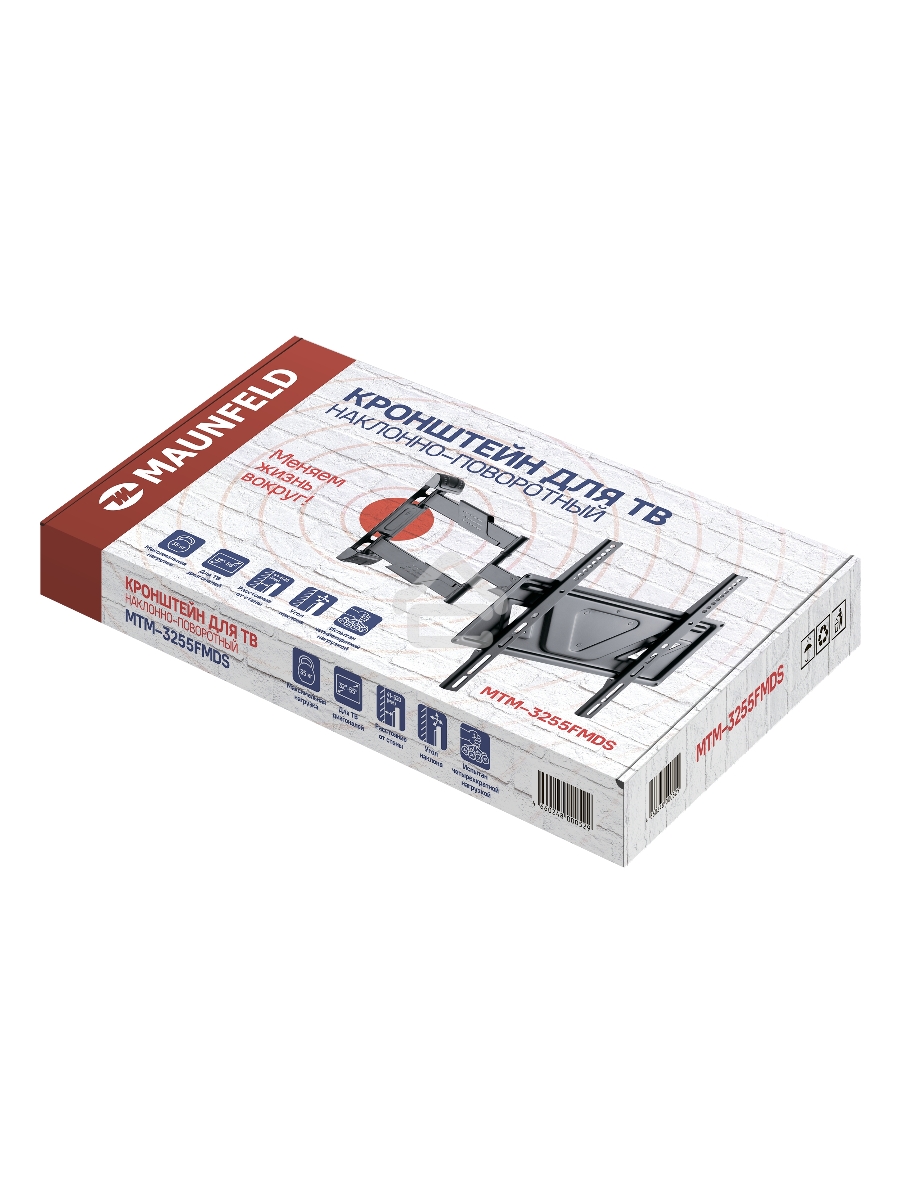Кронштейн для ТВ наклонно-поворотный Maunfeld MTM-3255FMDS