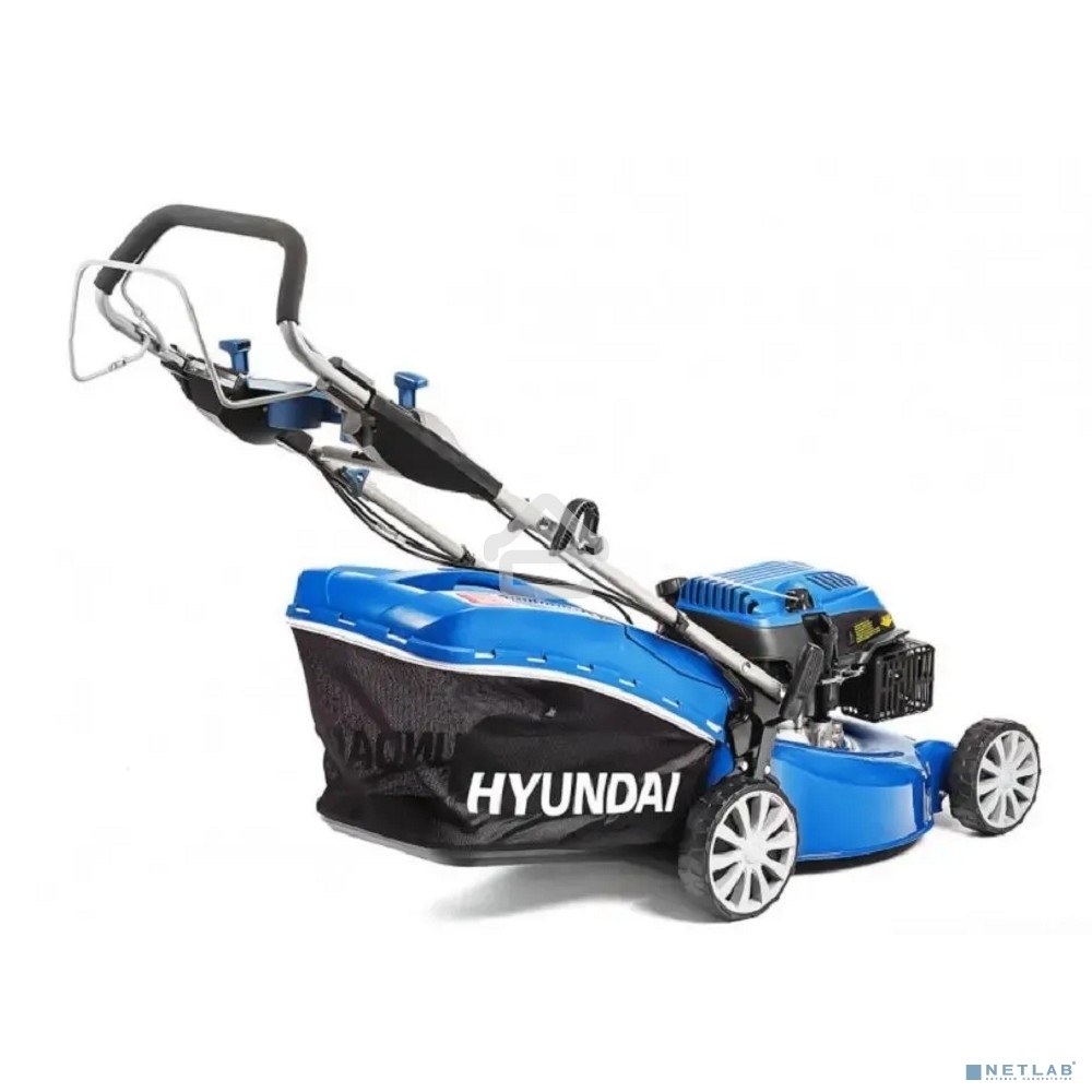 Бензиновая газонокосилка HYUNDAI L4620 двигатель Hyundai ICV145,4-х такт, 3.8 л.с./145 см3, Ширина среза 45,7 см, Высота среза 25-75 мм, 23,5 кг