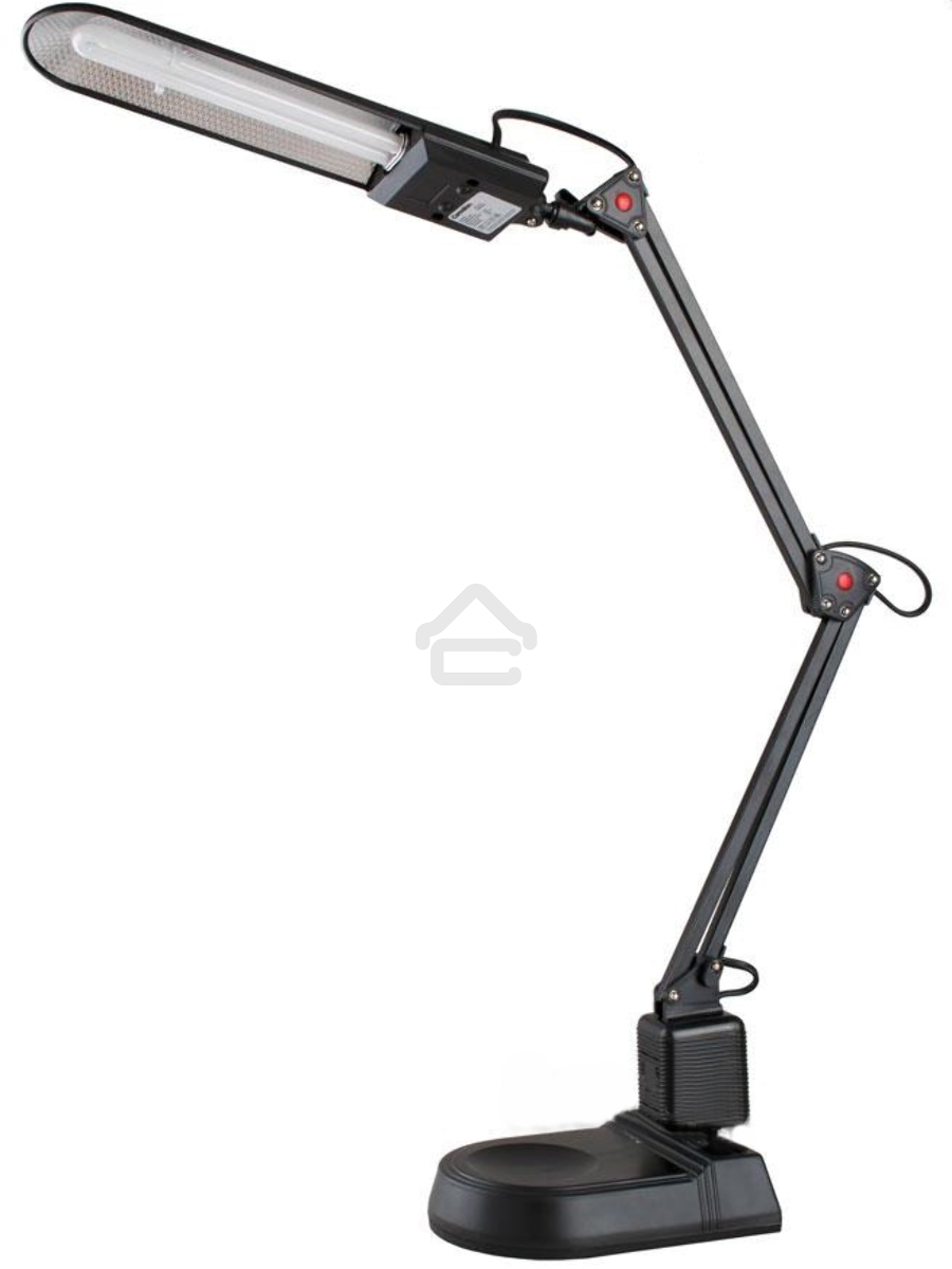 Лампа настольная CAMELION KD-017A С0211W черный в к-те база+струбцина