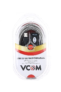 Кабель VCOM VUS7049-5M  USB2.0-repeater, удлинительный активный <Am-->Af> 5м