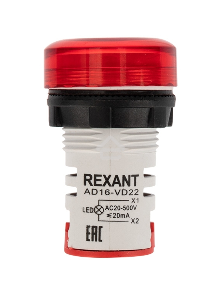Индикатор значения напряжения красный VD22 70-500 В Rexant