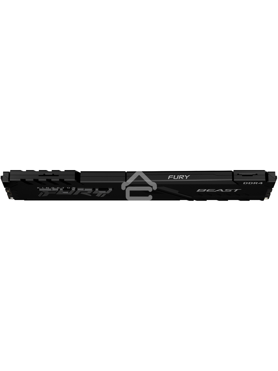 Оперативная память Kingston Fury Beast, DDR4, 16GB (1x16GB), 3200MHz, CL16, DIMM, с радиатором, чёрный