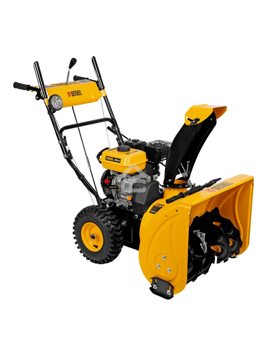 Бензиновая снегоуборочная машина SBM 610, 212cc, ручной старт, фара Denzel