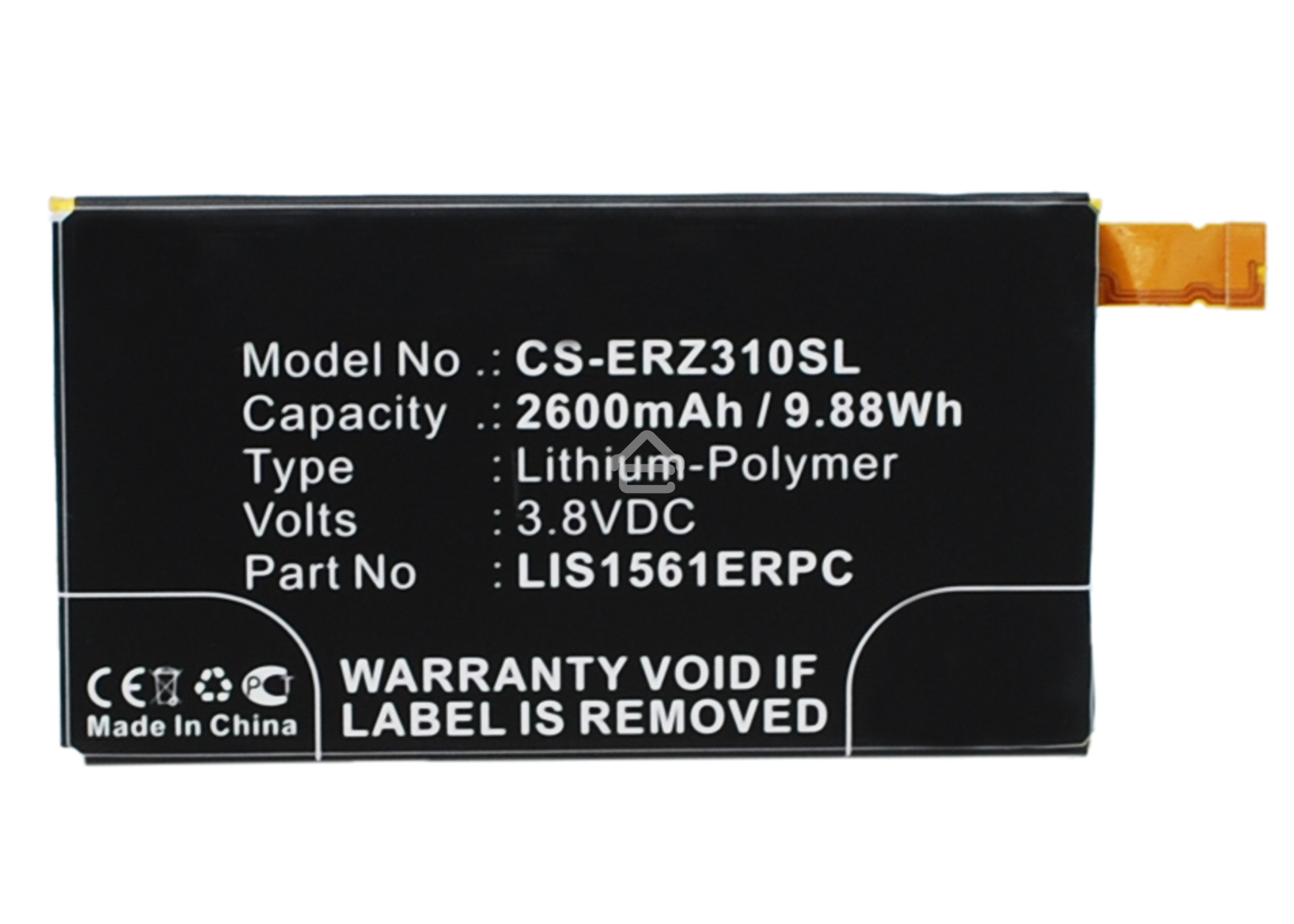 Аккумулятор CameronSino CS-ERZ310SL LIS1561ERPC для Sony Xperia Z3 Compact D5803 LTE 3.8V / 2600mAh / 9.88Wh