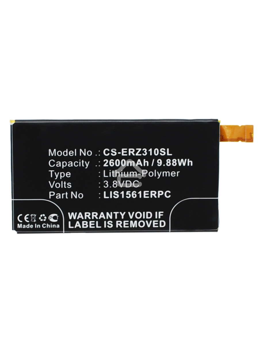 Аккумулятор CameronSino CS-ERZ310SL LIS1561ERPC для Sony Xperia Z3 Compact D5803 LTE 3.8V / 2600mAh / 9.88Wh