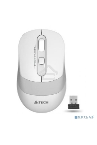 Мышь беспроводная A4Tech Fstyler FG10 белый/серый, 2000 dpi, радиоканал, USB, кнопки - 4