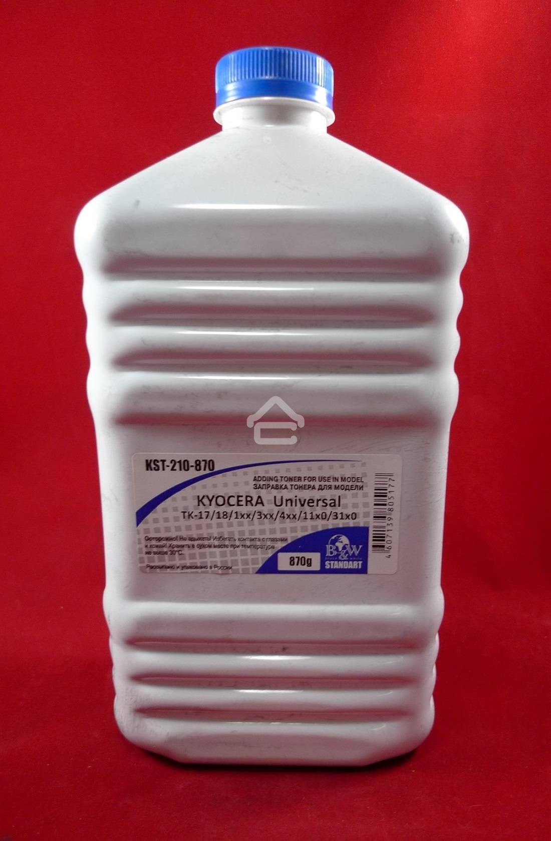 Тонер Kyocera TK-410/420/435/475, KM-1620/1650/2020/2035/2050/2550/TASKalfa 180/181/220 (фл. 870г) B&W Standart фас России