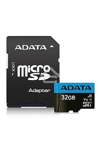 Флеш карта microSD 32GB ADATA microSDHC Class 10 UHS-I A1 100/20 MB/s (SD адаптер)