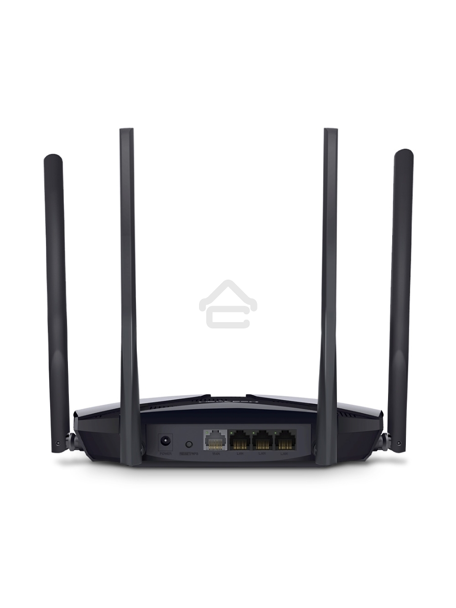 Роутер Mercusys MR70X AX1800 Dual-Band WiFi 6 Router, 574 Mbps at 2.4 GHz + 1201 Mbps at 5 GHz,4× Fixed External Antennas, 3× Gigabit LAN Ports, 1× Gigabit WAN Port, 1024-QAM, OFDMA, Router/Access Point Mode, MU-MIMO, WPA3, TWT, BSS Color