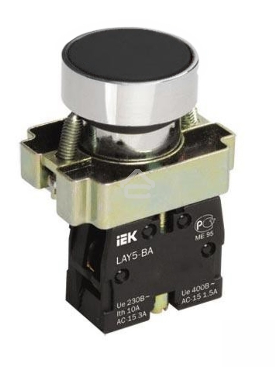 Кнопка LAY5-BA21 без подсветки черн. 1з ИЭК BBT60-BA-K02