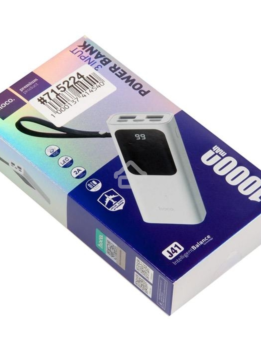 Внешний аккумулятор HOCO J41 Treasure mobile (10000mAh), белый