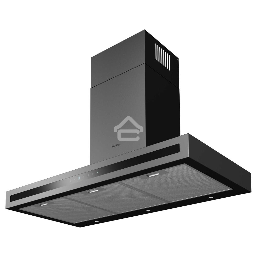 Вытяжка каминная Korting KHC 9877 N черный, 89.8 см, 850 куб. м/ч, 54 дБ