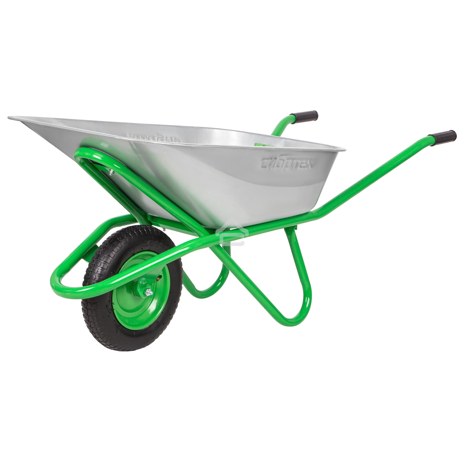 Тачка садово-строительная Сибртех, грузоподъемность 170 кг, обьем 90 л