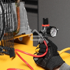 Компрессор воздушный рем. привод BCI3000-T/200, 3,0 кВт, 200 литров, 530 л/мин Denzel