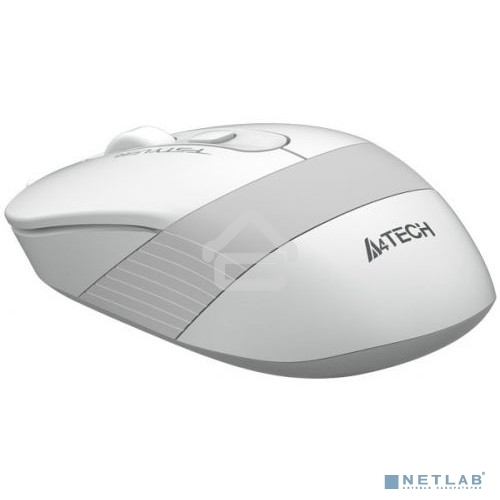 Мышь беспроводная A4Tech Fstyler FG10 белый/серый, 2000 dpi, радиоканал, USB, кнопки - 4