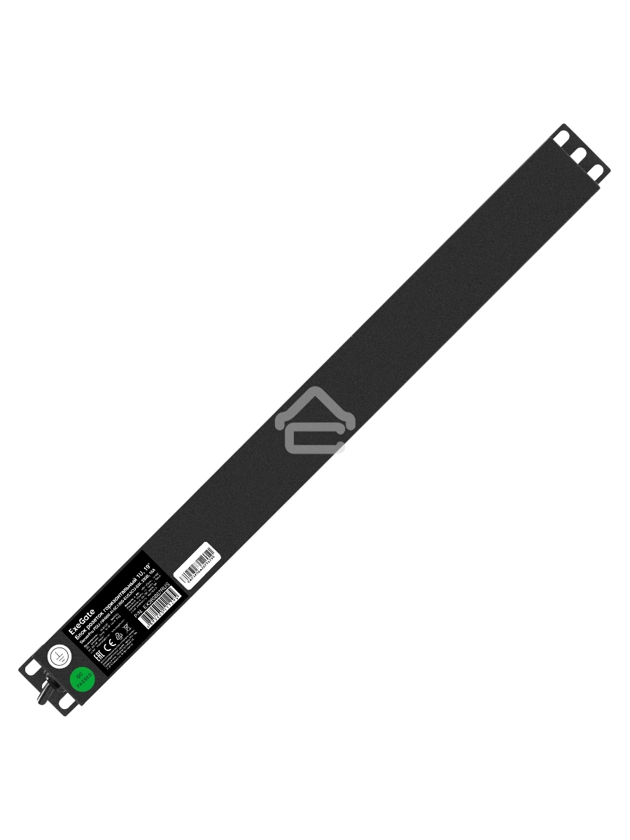 Блок розеток горизонтальный ExeGate ServerPro PDU-19H009 Al-5C135S-EU2.5-SW, 19
