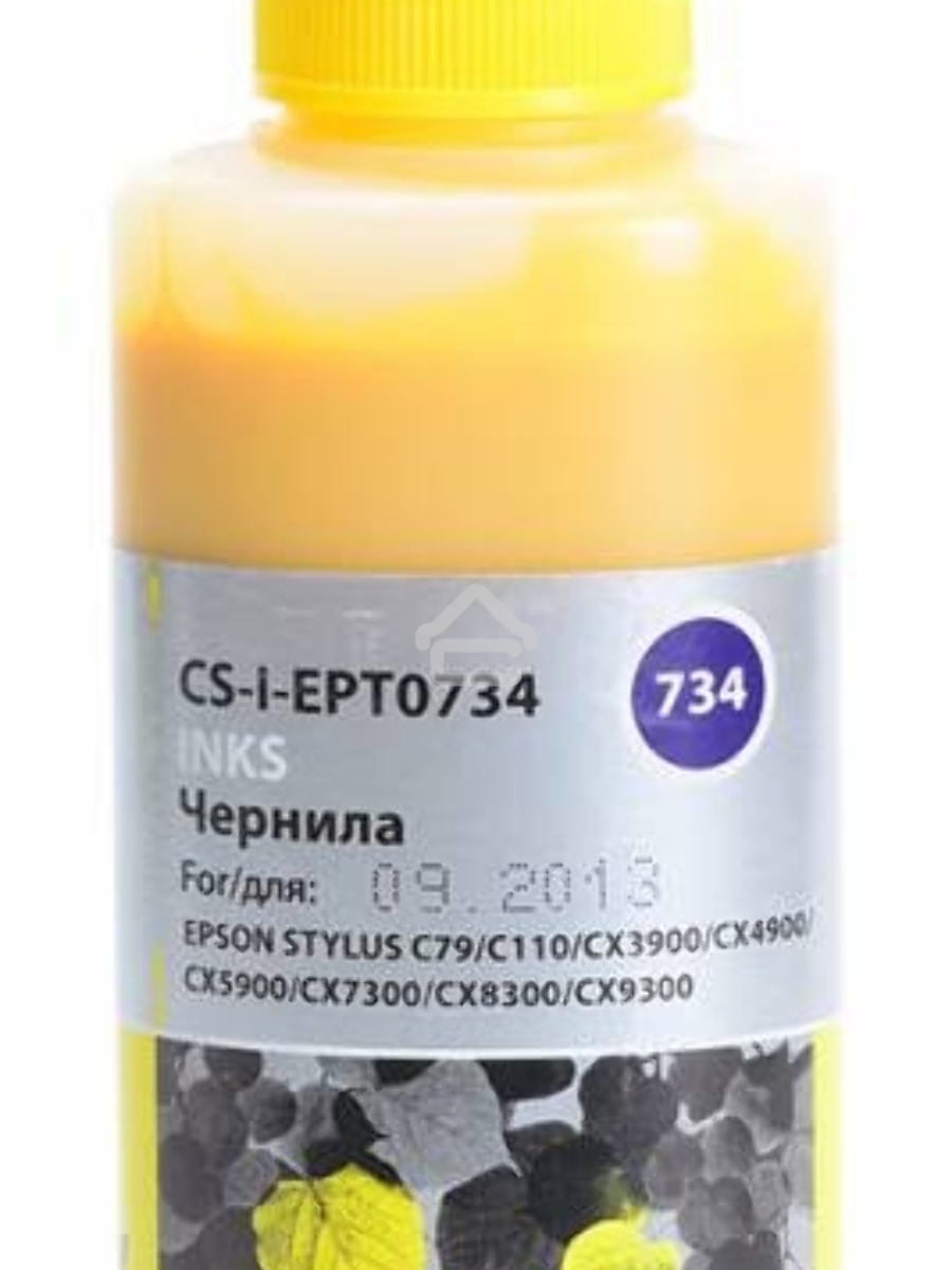 Чернила Cactus CS-I-EPT0734 желтый (100мл) Epson Stylus С79/C110/СХ3900/CX4900/CX5900