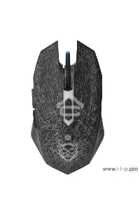 Мышь проводная Defender Shock GM-110L черный, 3200 dpi, USB, кнопки - 6