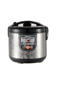 Мультиварка Centek CT-1498 Ceramic (чёрный, сталь) 700Вт, 5.0л, КЕРАМИЧЕСКОЕ ПОКРЫТИЕ ЧАШИ, 10 пр-м.