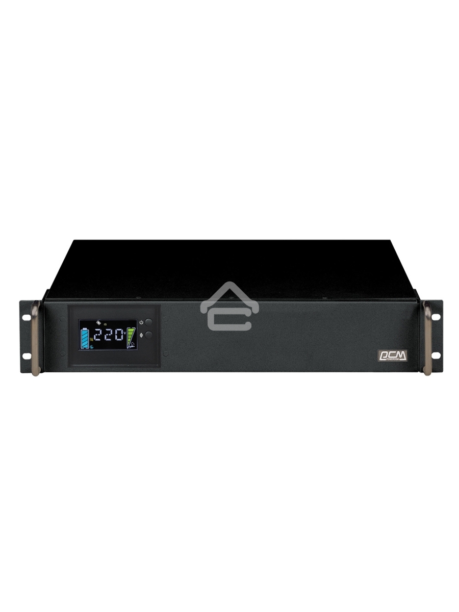Источник бесперебойного питания Powercom King Pro RM KIN-1200AP LCD 720Вт 1200ВА черный