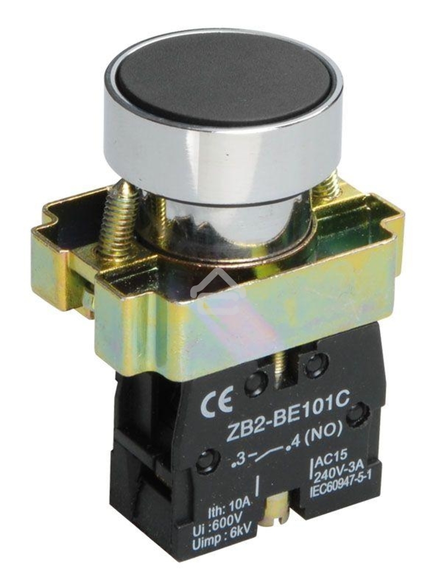 Кнопка LAY5-BA21 без подсветки черн. 1з ИЭК BBT60-BA-K02