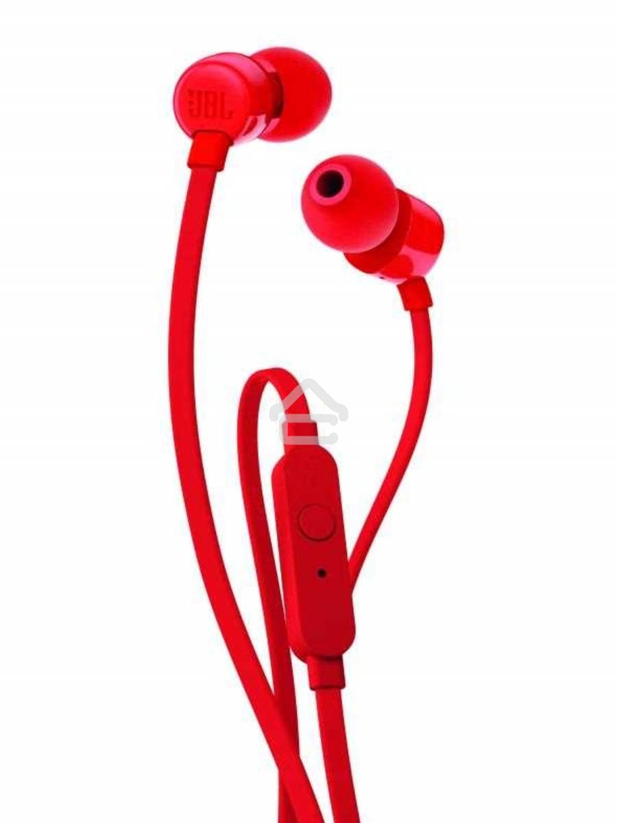 Наушники-гарнитура JBL T110 красный