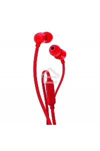 Наушники-гарнитура JBL T110 красный