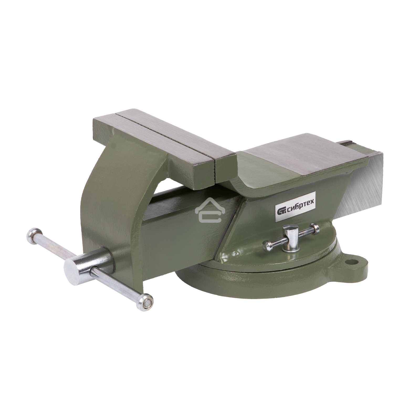 Тиски слесарные Сибртех 125 мм, стальные, поворотные