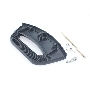 Ручка люка для стиральной машины Indesit, Ariston, Hotpoint темно-серая 286151 / 288568