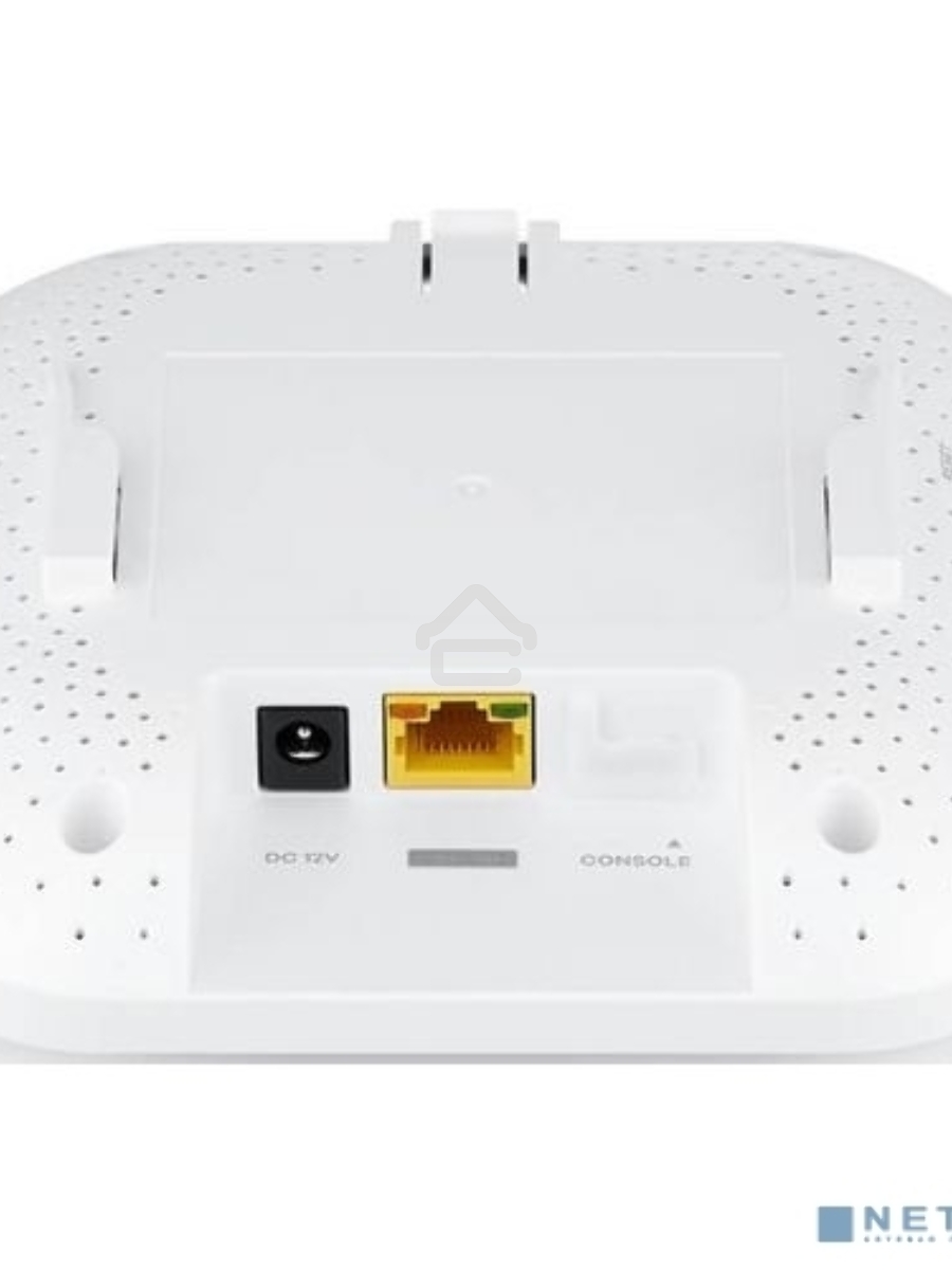 Гибридная точка доступа Zyxel NebulaFlex NWA50AX, WiFi 6, 802.11a/b/g/n/ac/ax (2,4 и 5 ГГц), MU-MIMO, антенны 2x2, до 575+1200 Мбит/с, 1xLAN GE, PoE, без поддержки Captive portal и WPA-Enterprise, защ