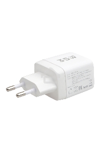 Зарядное устройство с дисплеем Cablexpert MP3A-PC-52, 35Вт GaN, QC3.0/PD3.0, 1хUSB, 1хType-C, белый, коробка