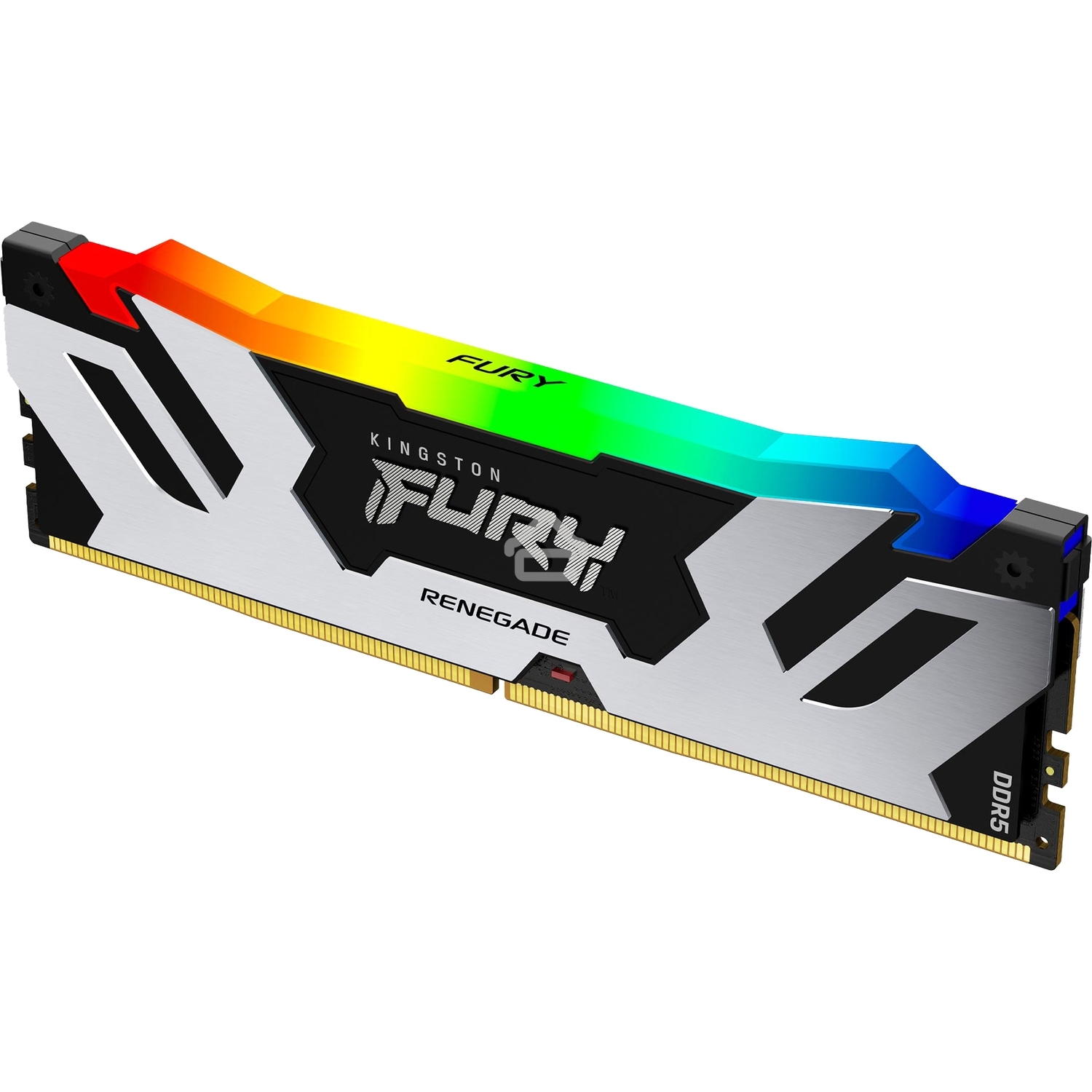 Оперативная память Kingston Fury Renegade, DDR5, 16GB (1x16GB), 6800MHz, CL36, DIMM, радиатор, RGB, серебристый