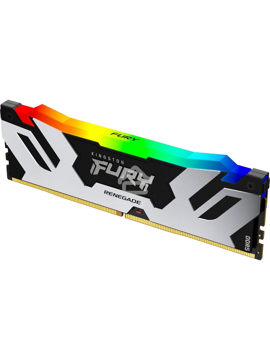 Оперативная память Kingston Fury Renegade, DDR5, 16GB (1x16GB), 6800MHz, CL36, DIMM, радиатор, RGB, серебристый